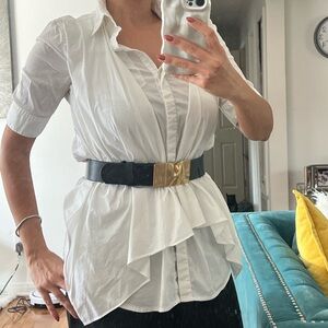 BCBGMaxAzria white button down shirt